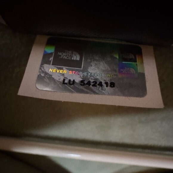 The North Face full zip sweatshirt green and coral red, women XS - Picture 3 of 6